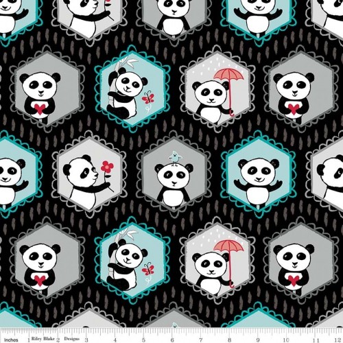Panda Love - Panda su nero