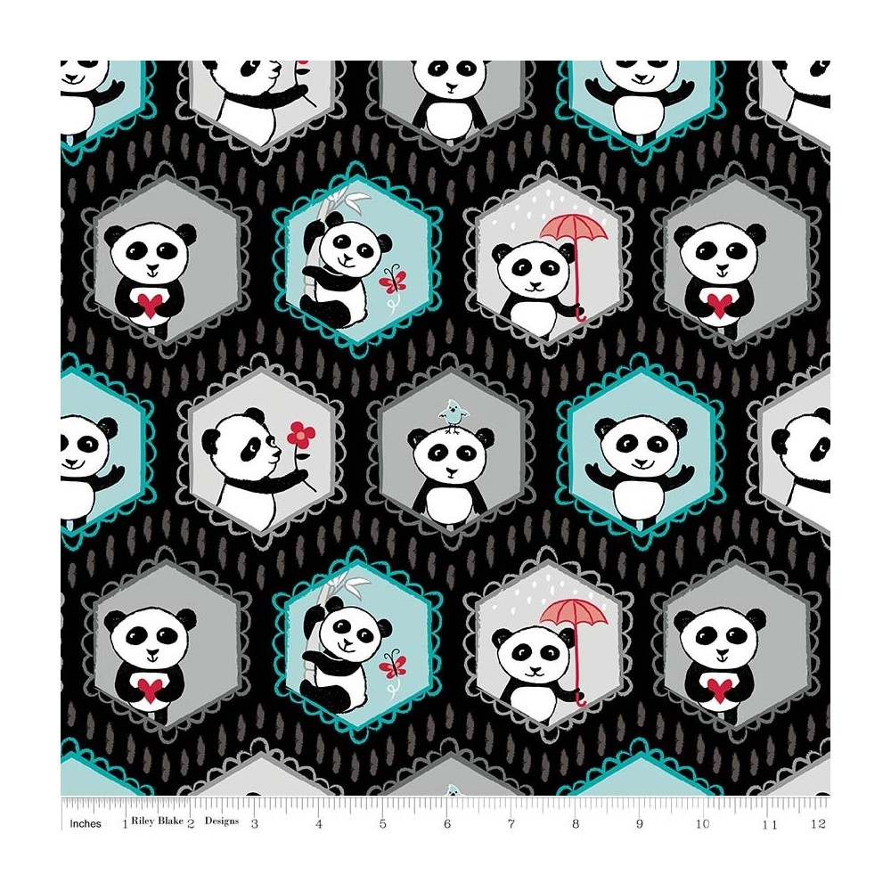 Panda Love - Panda su nero