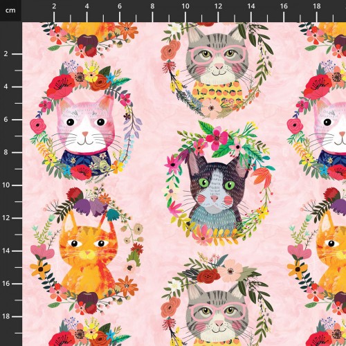 Floral Pets - Floral Kitties - 7001-540