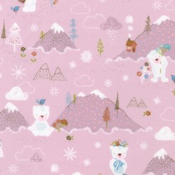 Flanella - Winter days - 21747-119 Mauve