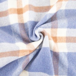 Plaid big Flannel - Blue and Coffee
