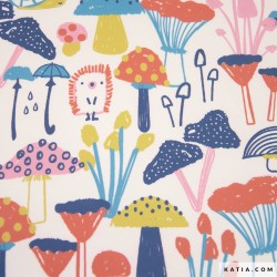 Tessuto impermeabile - Mushroom rain