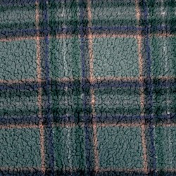 Sherpa print - Forest Plaid