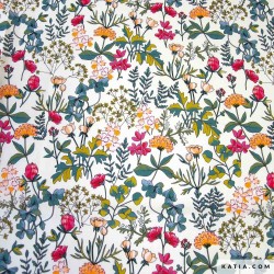 Popeline light 100% cotone - British Garden