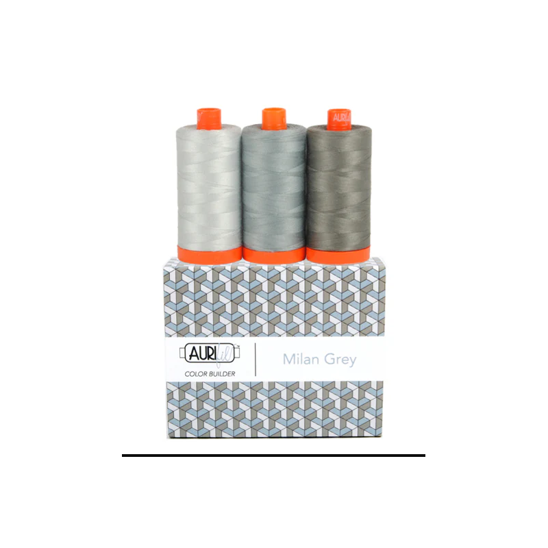 Milan Grey - Aurifil 50WT Color builder