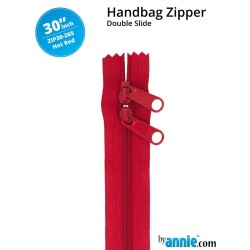 Cerniera doppio cursone 30" Byannie - Hot Red