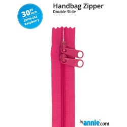 Cerniera doppio cursone 30" Byannie - Raspberry
