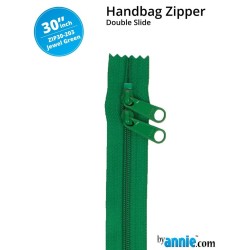 Cerniera doppio cursone 30" Byannie - Jewel Green