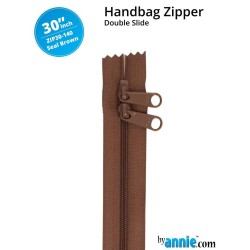 Cerniera doppio cursone 30" Byannie - Seal Brown