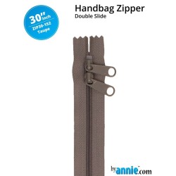 Cerniera doppio cursone 30" Byannie - Taupe