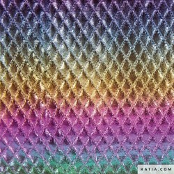 Sirena tessuto olografico purple