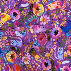 Whisker Wonderland - Gatti su viola