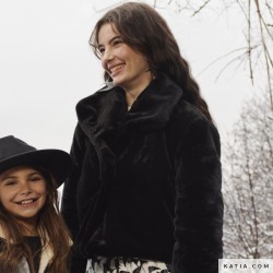 Tessuto in pelliccia sintetica Polar Black