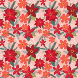 Christmas Cabin - Mia Charro - Fiori su rosa