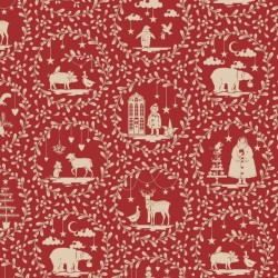 Tilda Merry Little Christmas - Disegni su rosso