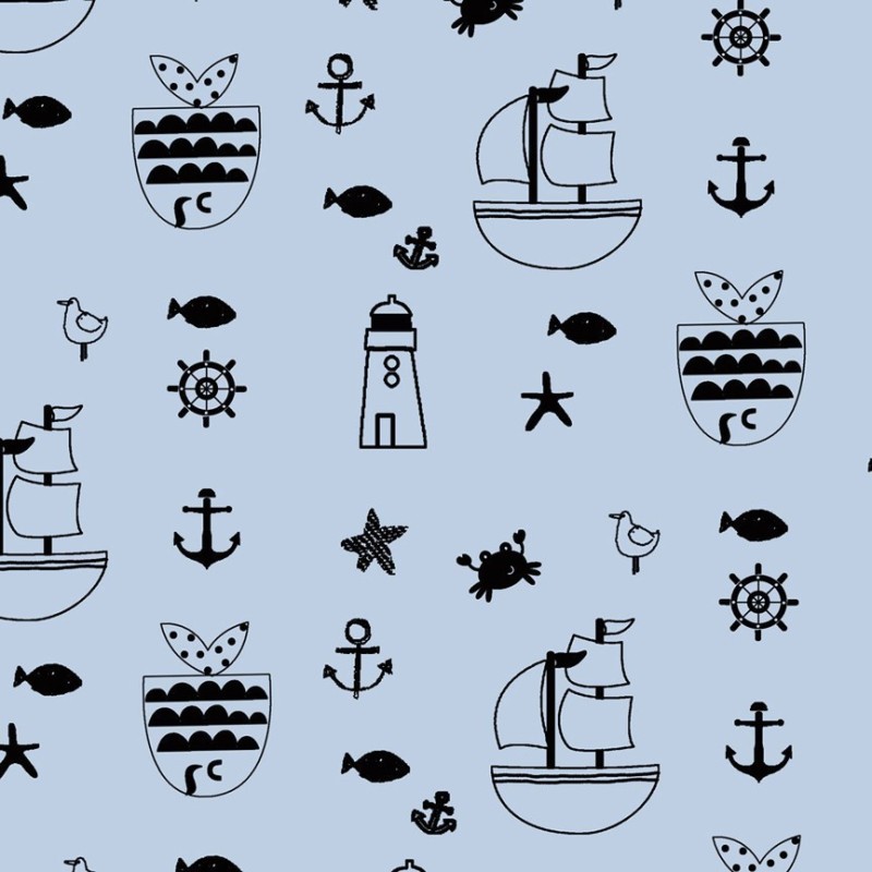 Felpa - Navi e pesci