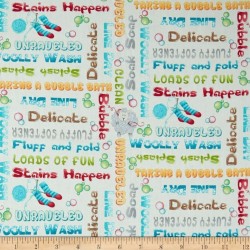 Splish splash - Scritte su bianco