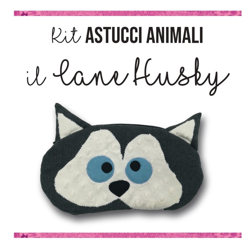 Kit astucci animali - Il cane husky Kit astucci animali - Il cane husky