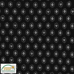 Jacquard - Fiori su nero