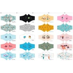 Pannello Katia Illustrators per realizzare 10 mascherine a mezza luna