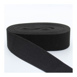 Elastico piatto nero 4cm