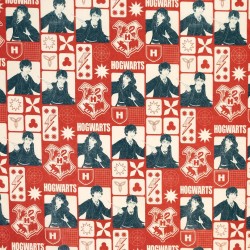 Popeline 100% cotone - Harry Potter Hogwarts